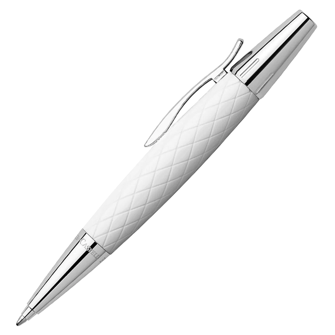 Faber-Castell E-Motion White Rhombus Ballpoint Pen