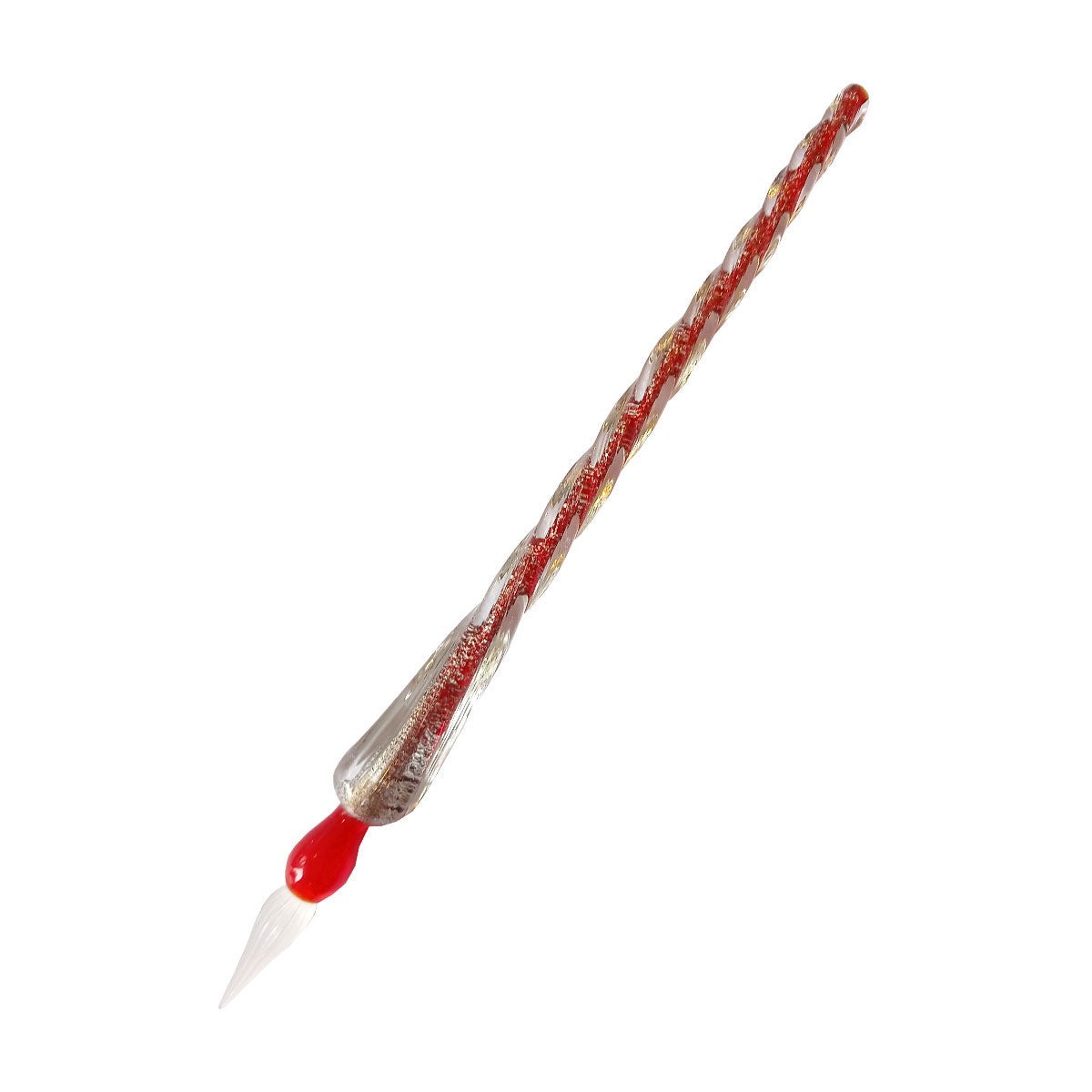 GLASS PEN Red Glass Pen Dip Pen Writing Set Glass Fountain