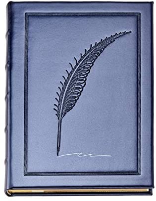 Graphic Image Vegan Leather Quill Embossed Journal