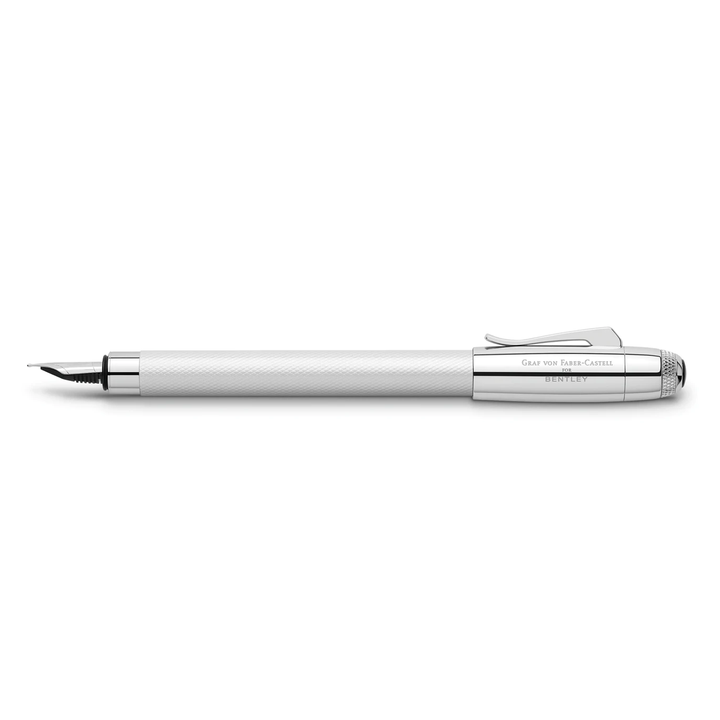 Graf von Faber-Castell Bentley Fountain Pen in White Satin