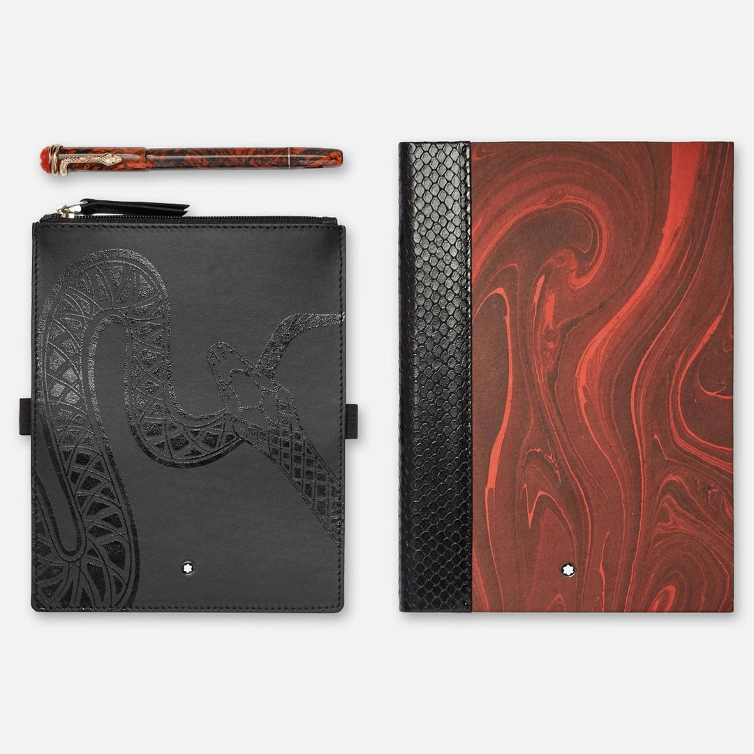 Montblanc Heritage Rouge et Noir Gift of Writing Set - Serpent Marble