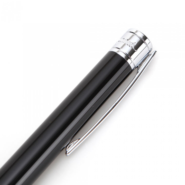 S.T. Dupont D-Initial Ballpoint Pen - Black & Chrome