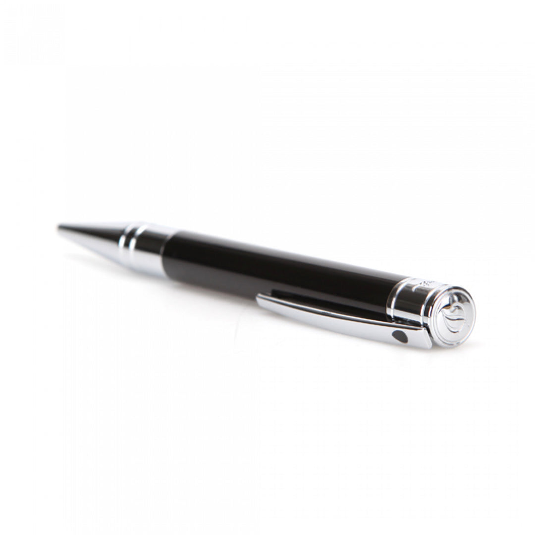 S.T. Dupont D-Initial Ballpoint Pen - Black & Chrome