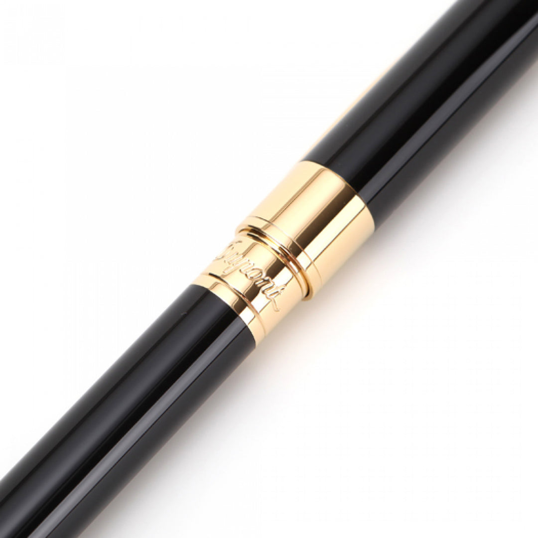 S.T. Dupont D-Initial Fountain Pen - Black & Gold