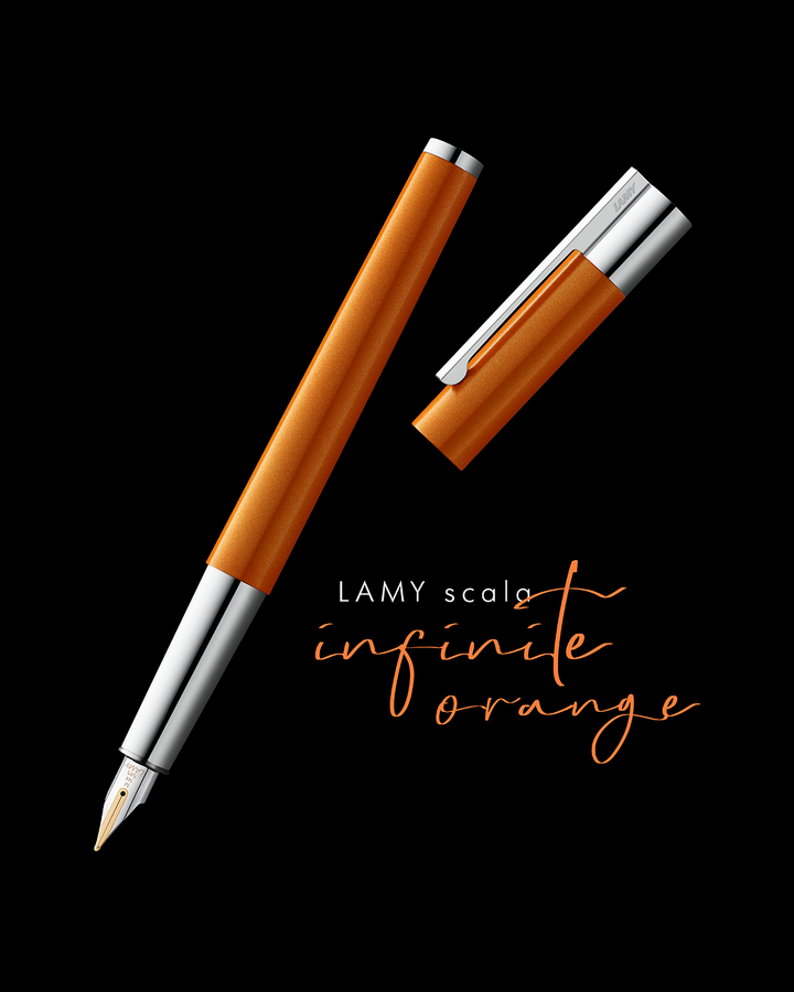 Lamy Scala LE Gift Set Fountain Pen - Scala Infinite Orange