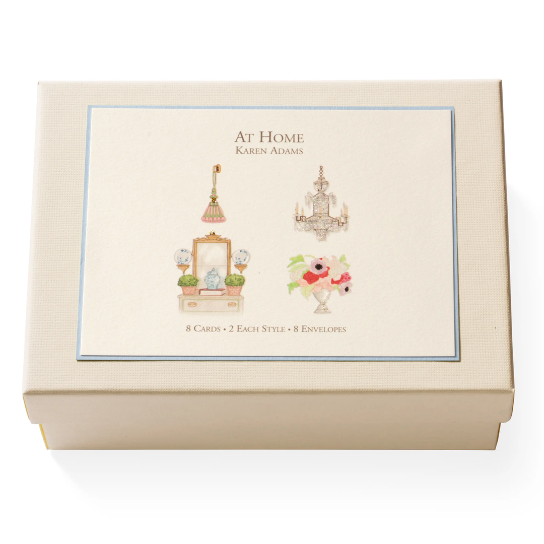 Karen Adams - At Home Notecard Box (x8)