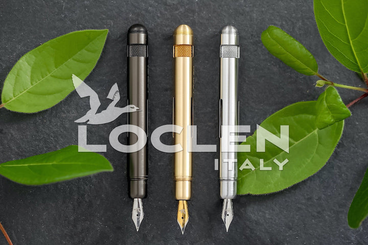 LOCLEN Electa Fountain Pen - Brushed Chrome