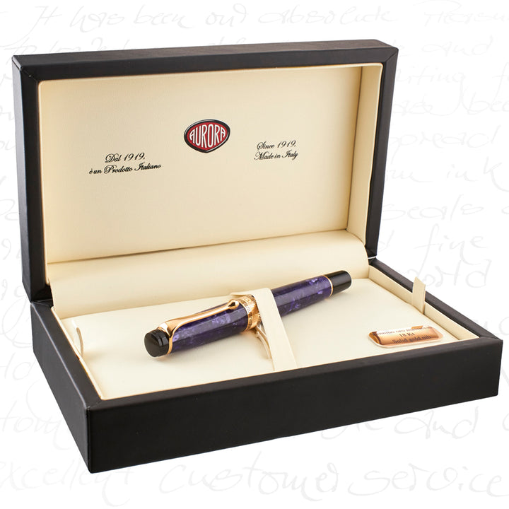 Aurora Optima Limited Edition Nebulosa Rose Gold Fountain Pen