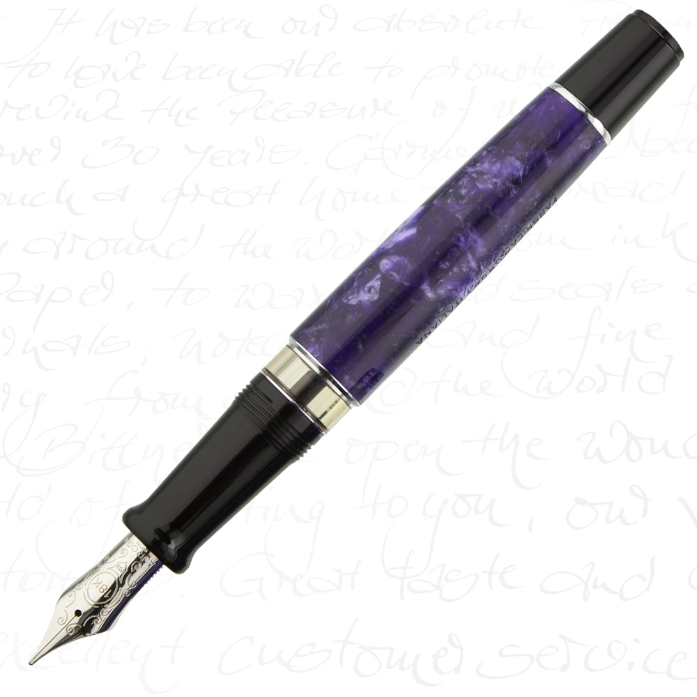 Aurora Optima Limited Edition Nebulosa Silver Fountain Pen