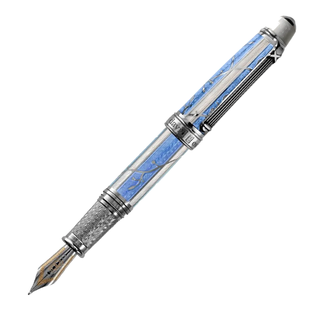 David Oscarson Trellis Azure Blue Pen