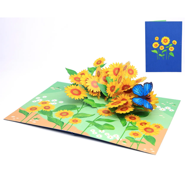 Sunflowers Pop-Up Greeting Card
