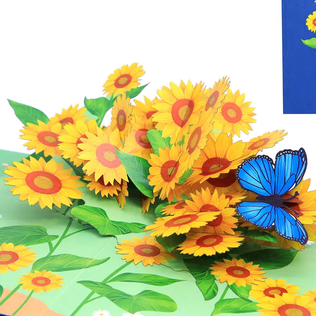 Sunflowers Pop-Up Greeting Card