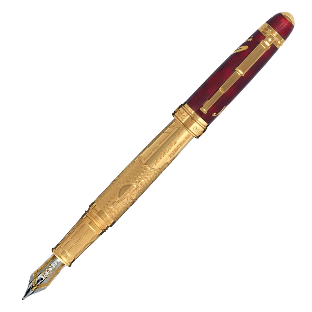 Meriwether Ruby David Oscarson - Meriwether Lewis Pen - Ruby Red – The Pleasure of Writing