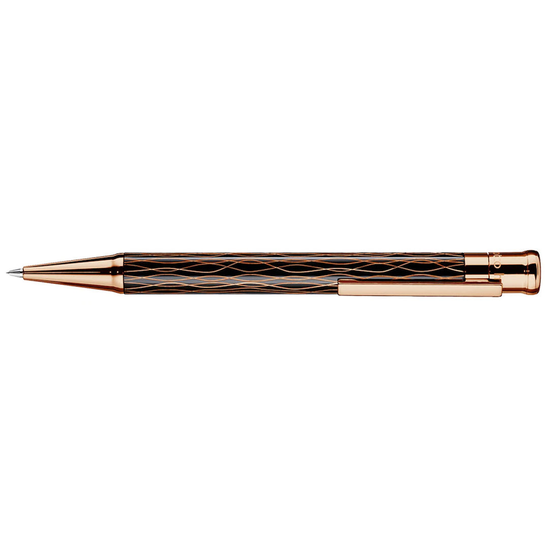 Otto Hutt Design 04 Black and Rose Wave - Mechanical Pencil