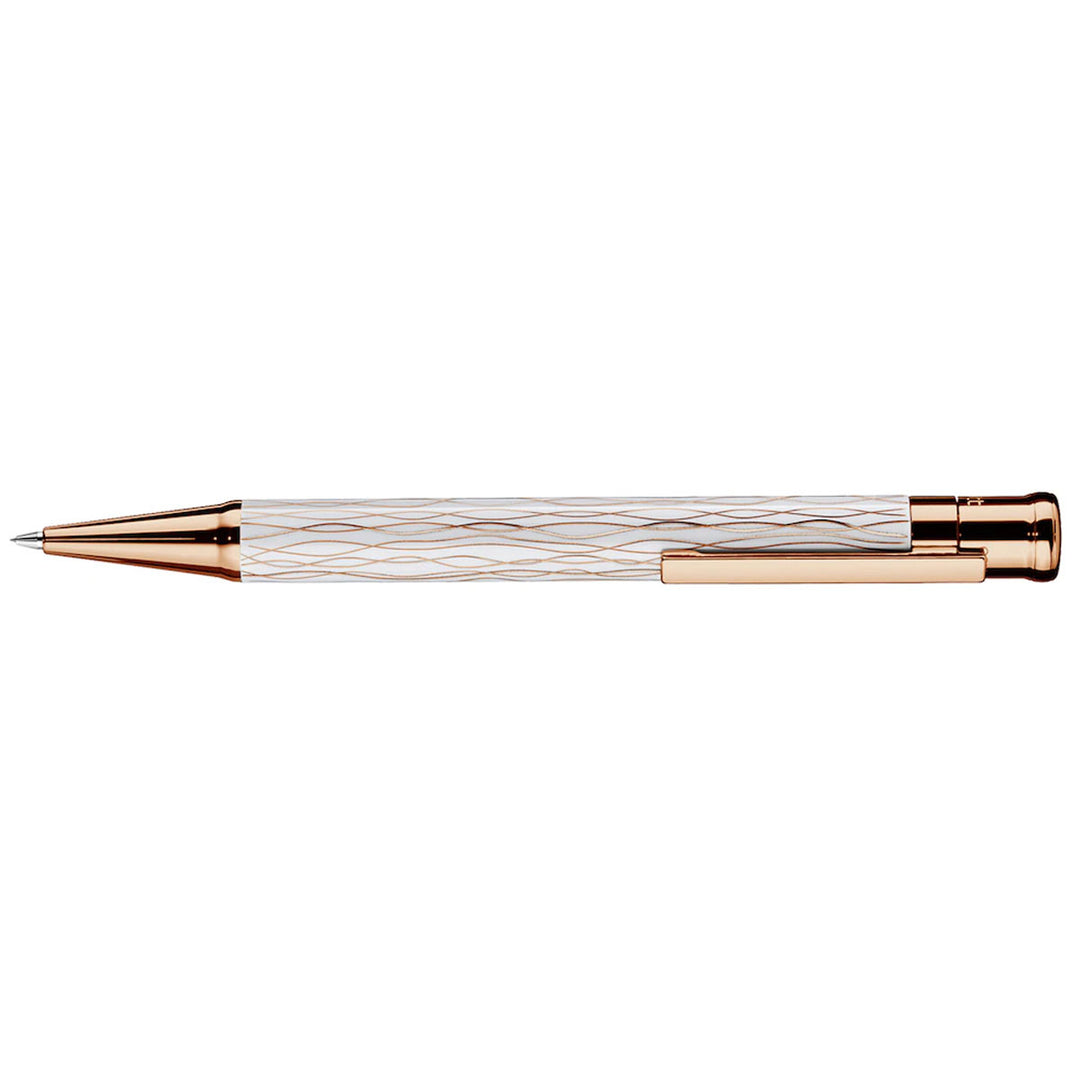 Otto Hutt Design 04 White and Rose Wave - Mechanical Pencil