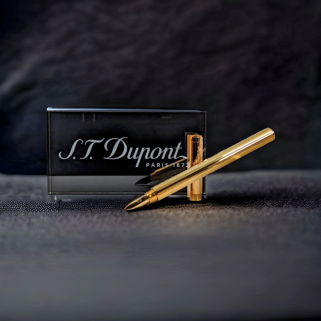 S.T. Dupont Classic Slim Vermeil Fountain Pen - Vintage