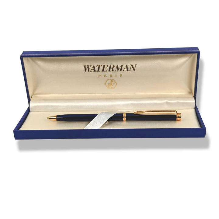 Waterman Ideal Gentleman Blue Lacquer and Gold Mechanical Pencil