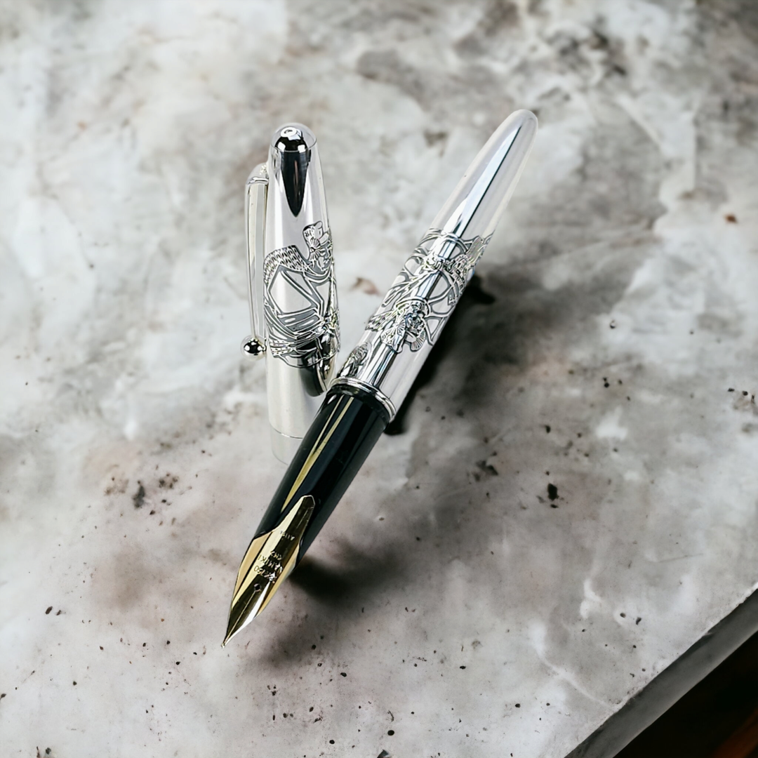 Namiki Sterling Silver Samurai Fountain Pen