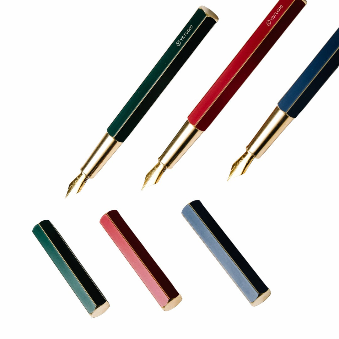 YSTUDIO Classic Revolve-Spring Ballpoint Pen (Brass)