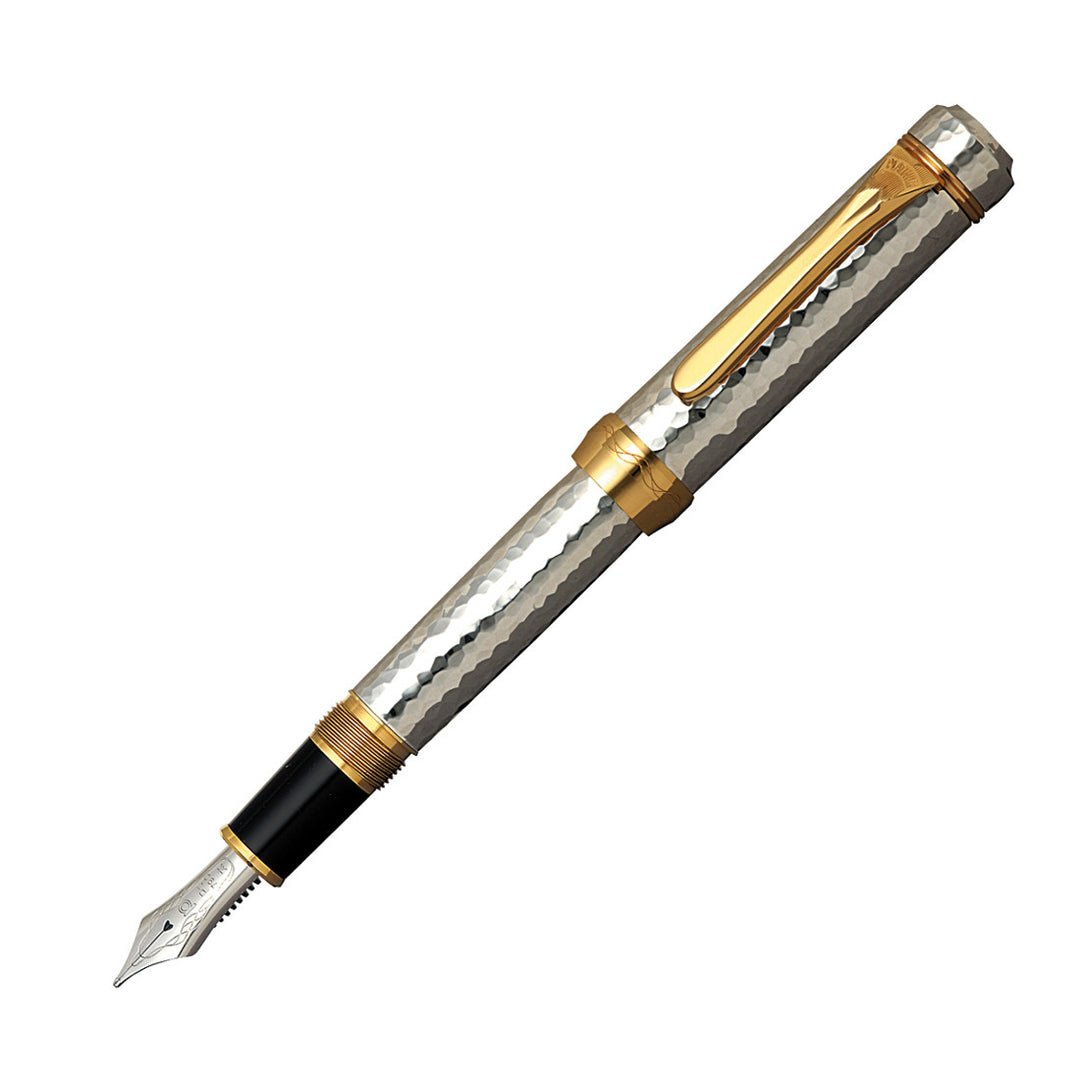 Platinum #3776 Hammered Silver Fountain Pen - Sterling