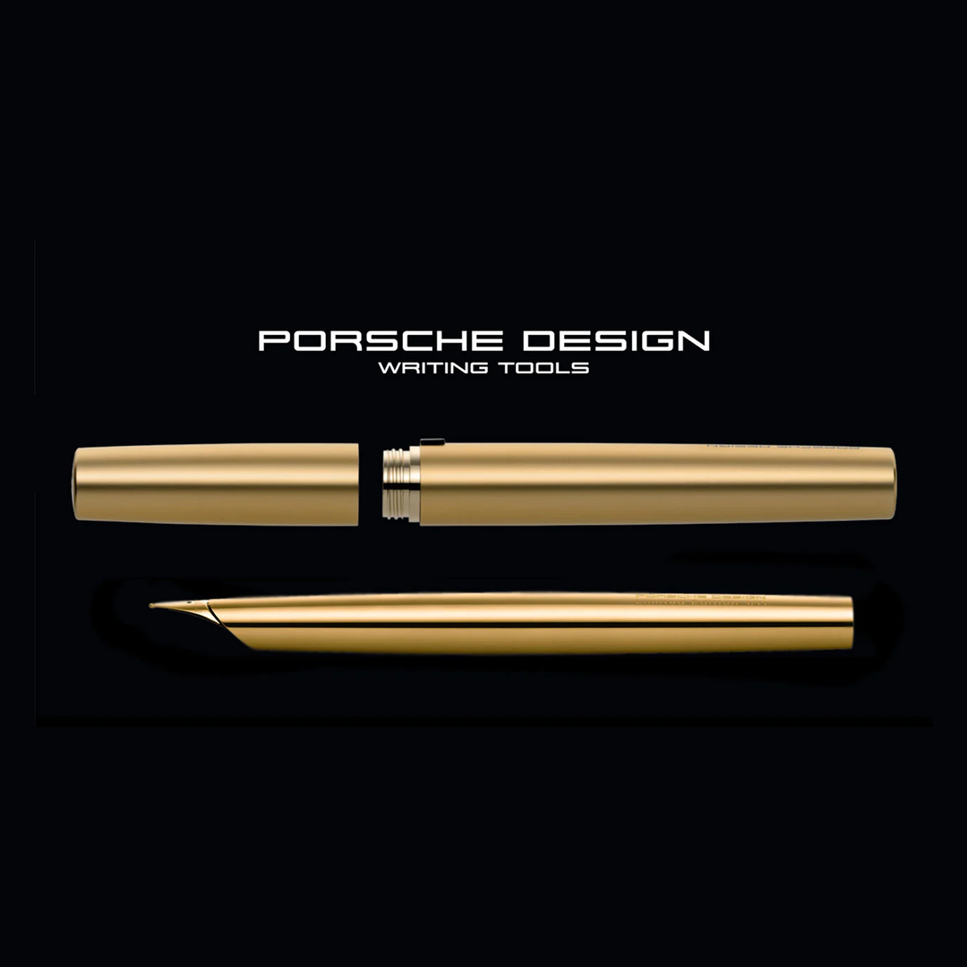 Porsche Design: P3135 Solid Fountain Pen - Gold