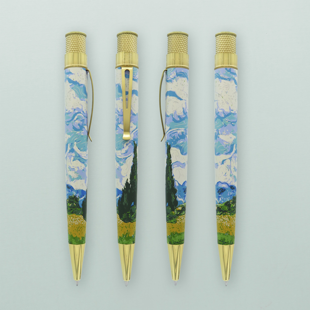 Retro 51 - The Met - Vincent van Gogh "Wheat Field With Cypresses" Rollerball
