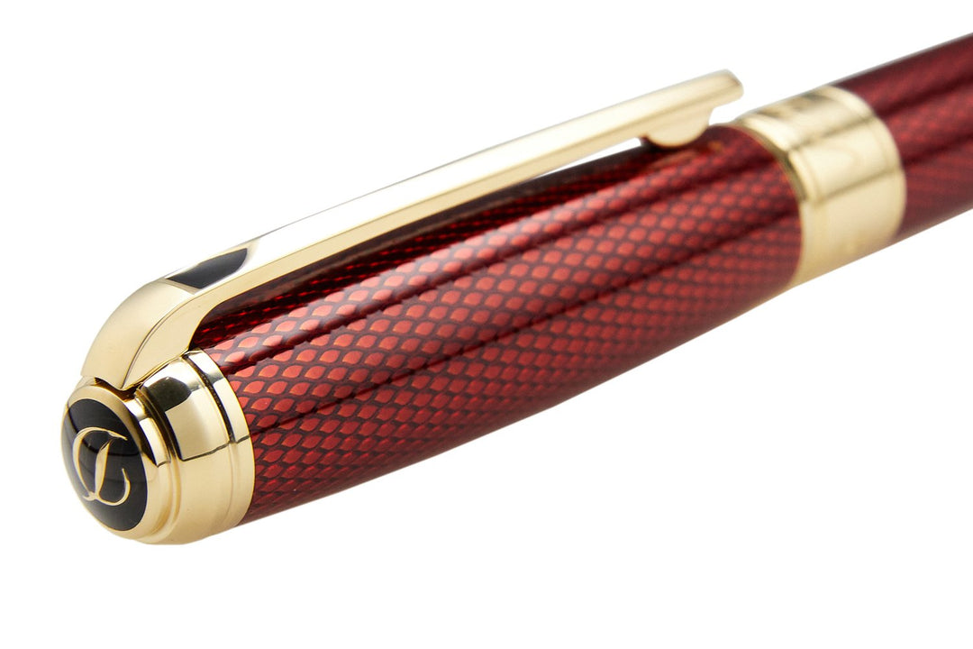 S.T. Dupont Diamond Guilloche Rollerball - Ruby