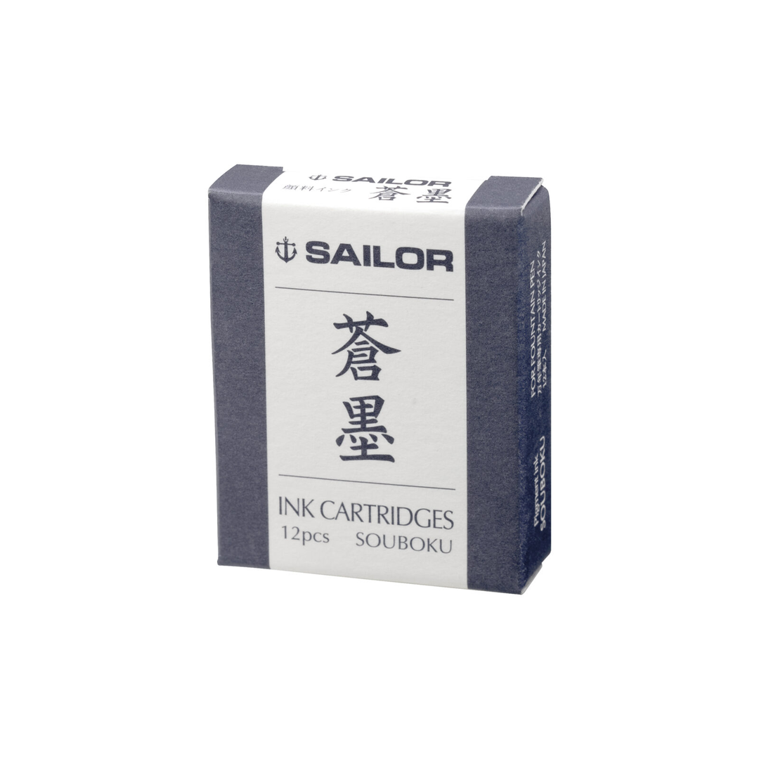 Sailor Ink Cartridge 12 Pack - Blue