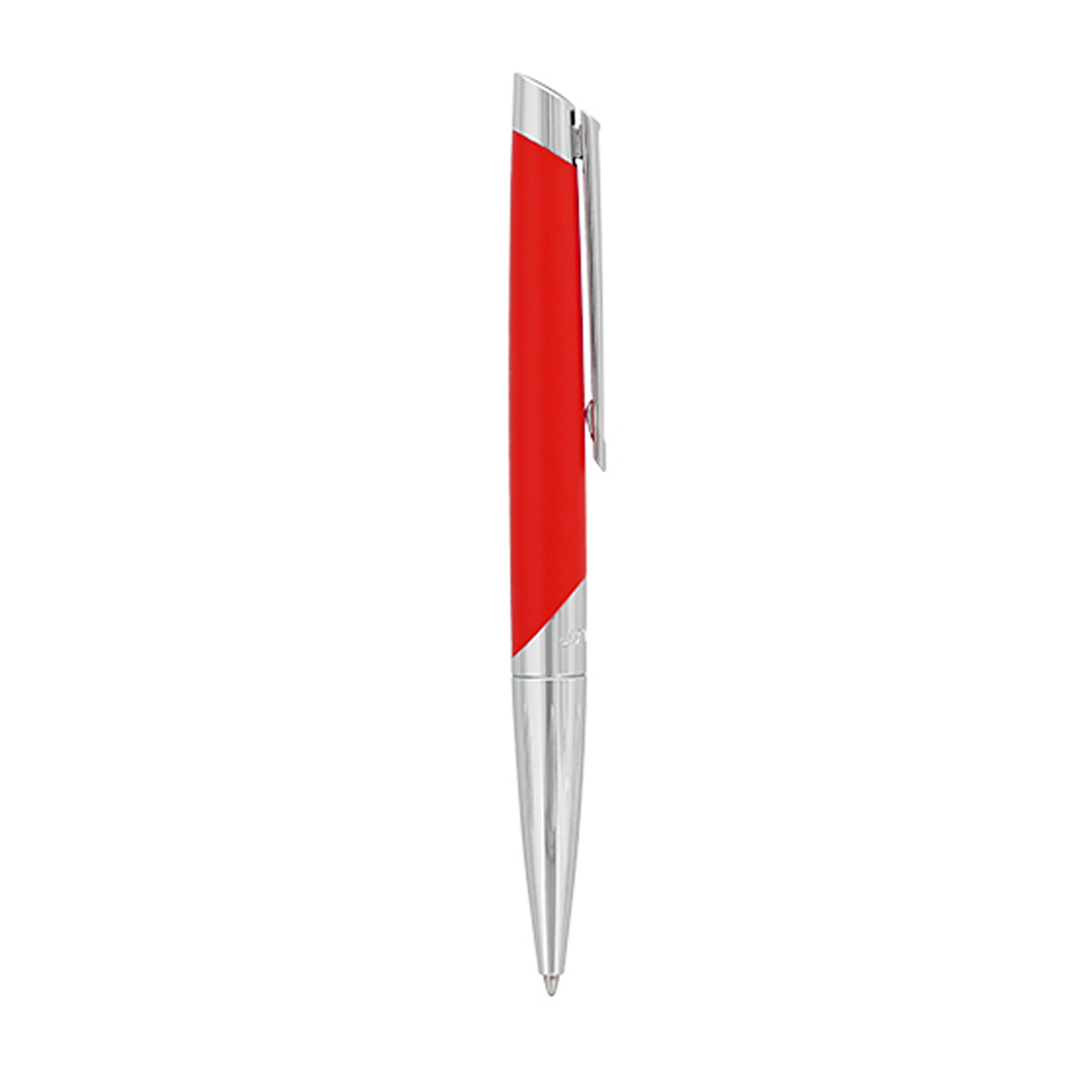 S.T. Dupont Défi Millenium Ballpoint Pen - Silver & Red