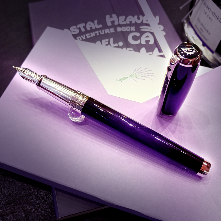 S.T. Dupont Line D Large Fountain Pen - Atelier Purple Lacquer