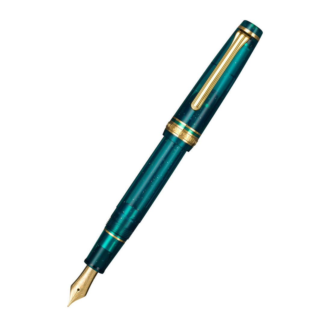 Sailor Professional Gear Slim Fountain Pen - Blue Green Nebula