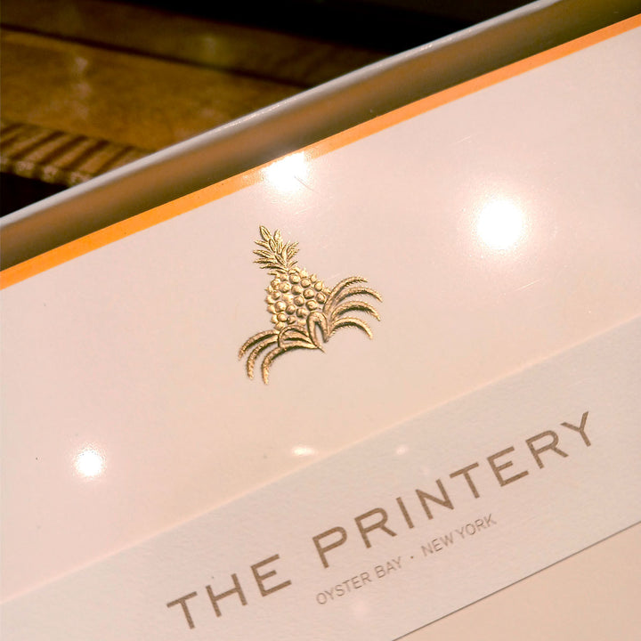 The Printery Engraved Cards - Pineapple (10ct)