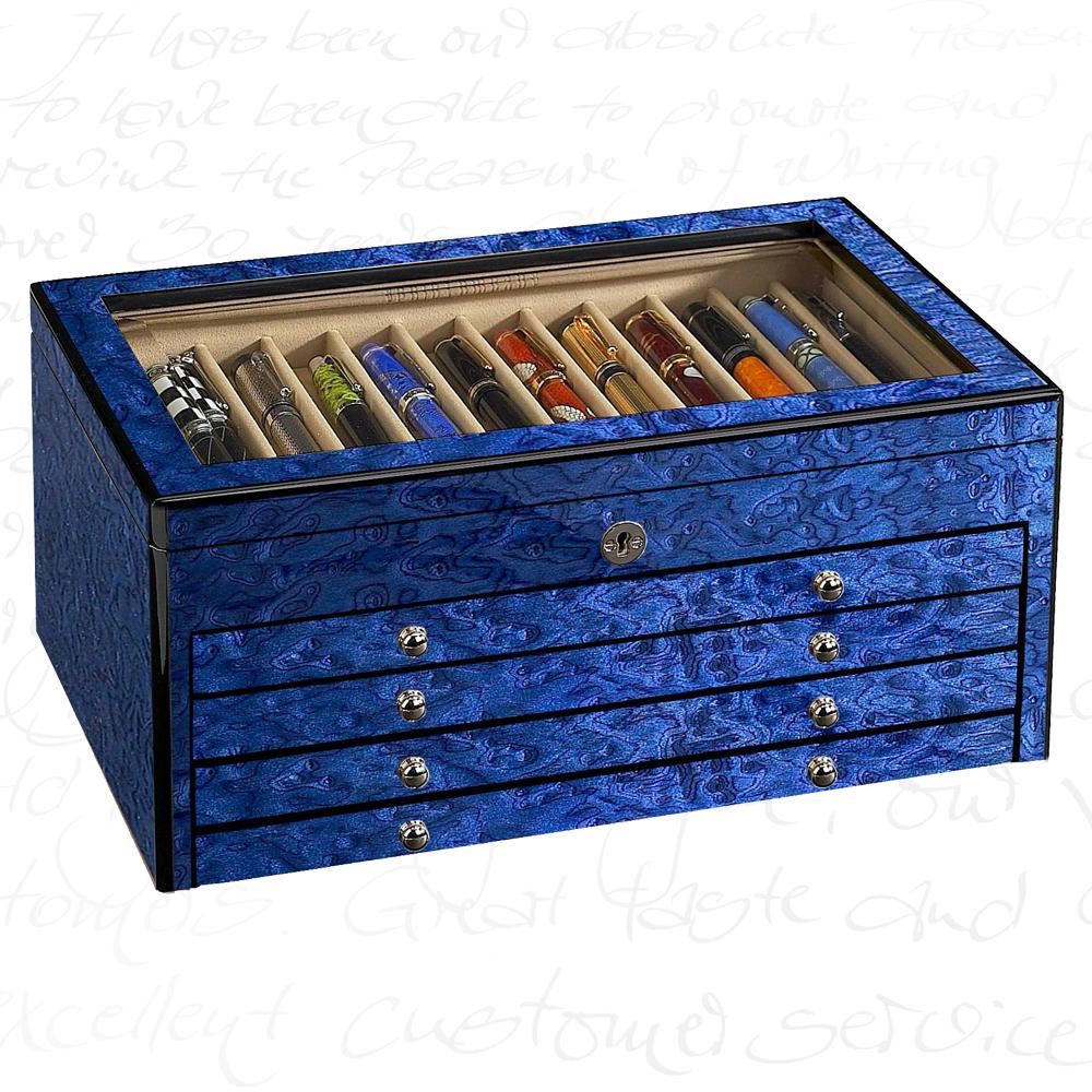 Venlo Blue Collection 20 Slot Pen Box