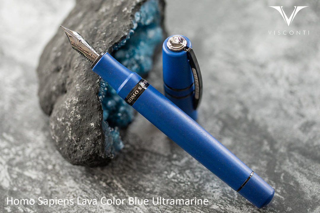 Visconti Homo Sapiens Lava Color Blue Ultramarine - Fountain Pen