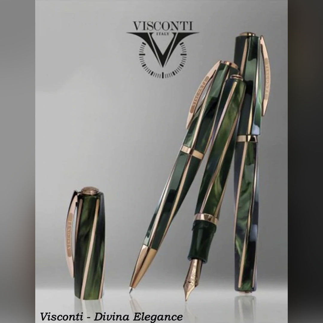 Visconti Divina Elegance Oversize Rollerball - Green