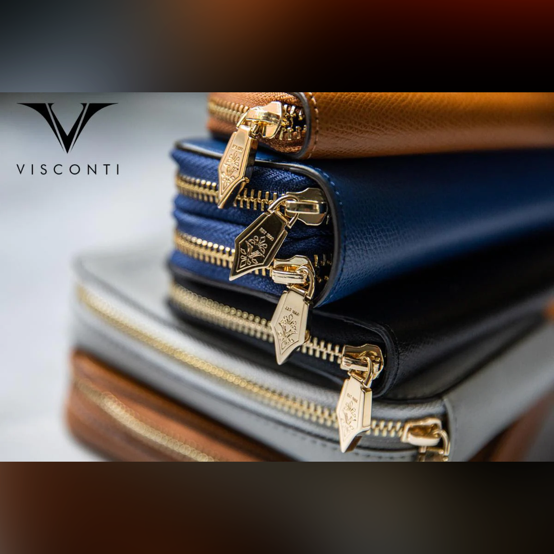 Visconti 4 Pen Leather Case