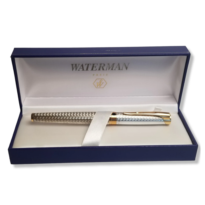 Waterman L'Etalon Sterling Silver Basketweave Fountain Pen
