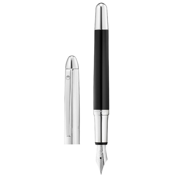 Waldmann Pocket Fountain Pen - Black - Steel