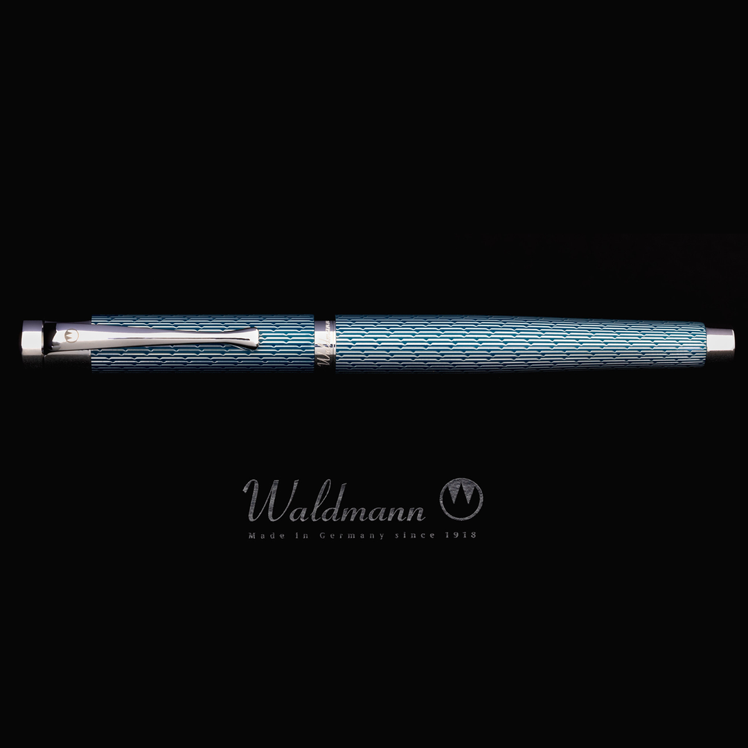 Waldmann Tango Imagination Limited Edition Fountain Pen - Dark Teal - Steel