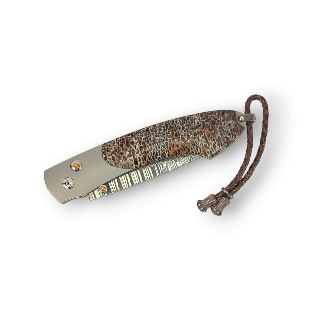 William Henry Pocket Knife with Inlaid Mammoth Tooth