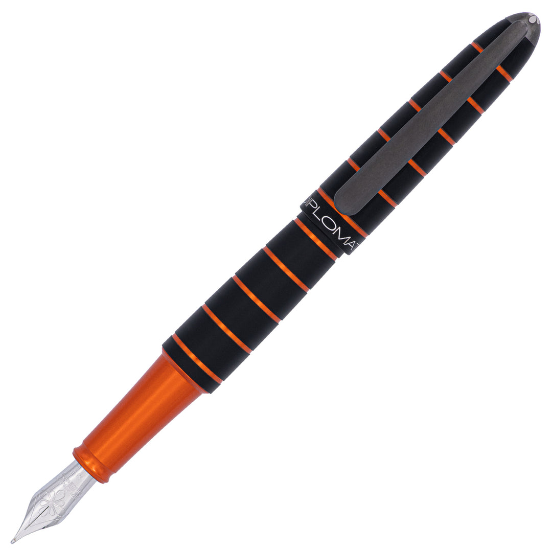 Diplomat Elox Fountain Pen - Black/Orange