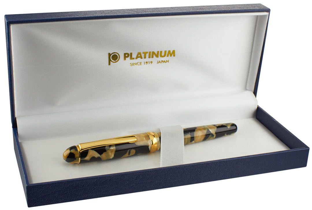 Platinum #3776 Celluloid Fountain Pen - Calico