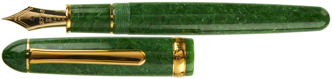 Platinum #3776 Celluloid Fountain Pen - Jade