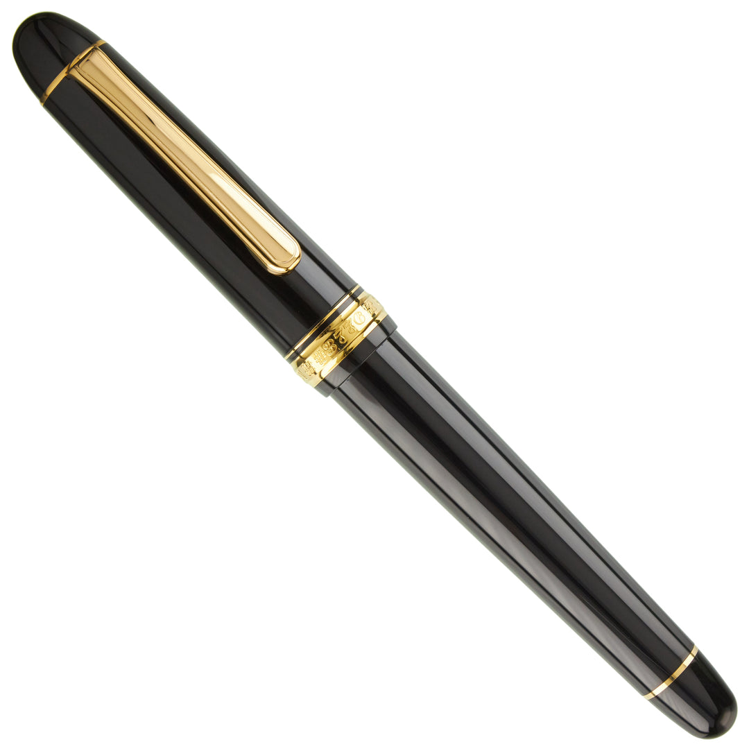 Platinum #3776 Century Fountain Pen -  Black w/ Gold Trim and Music Nib