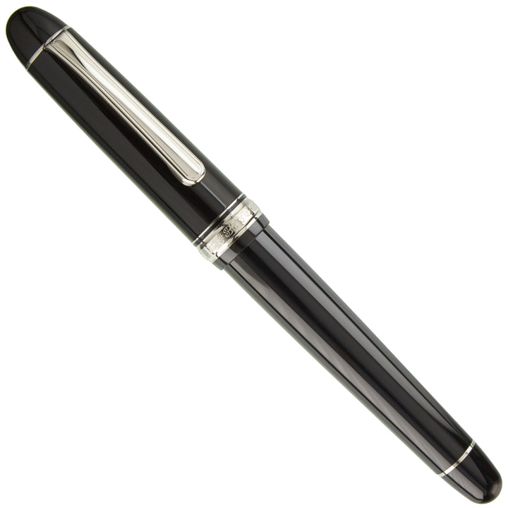 Platinum #3776 Century Fountain Pen -  Black w/ Rhodium Trim and Music Nib