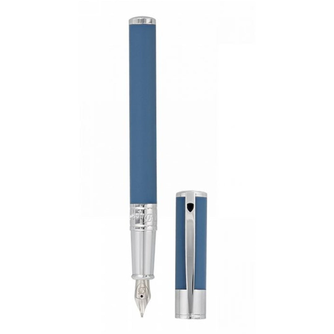 S.T. Dupont D-Initial Fountain Pen - Shark Blue