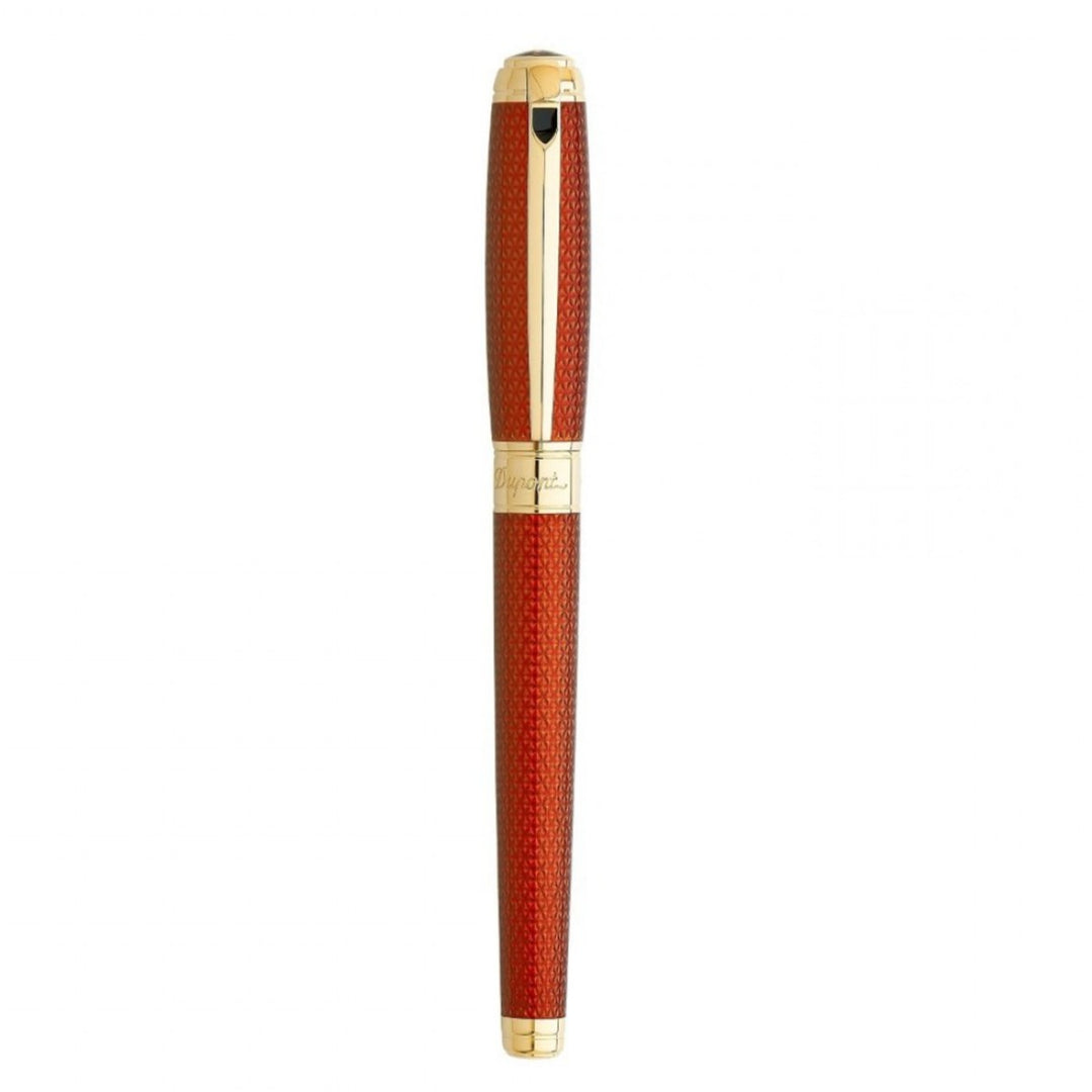 S.T. Dupont Line D Firehead Guilloche Rollerball - Amber