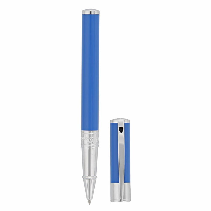 S.T. Dupont D-Initial Rollerball Pen - Electric Blue